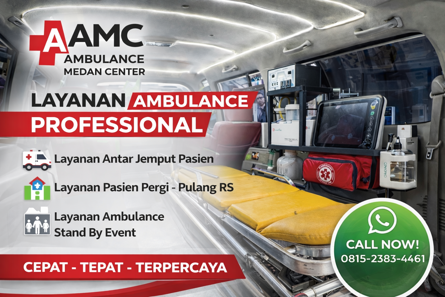 Layanan ambulans cepat 24 jam